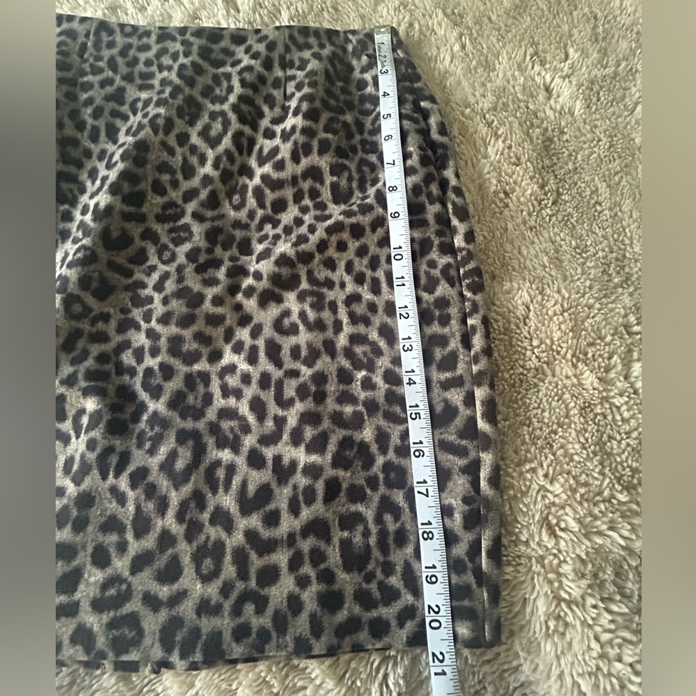 CAbi Black and Gray Leopard Pencil Skirt - Picture 4 of 4
